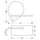 Бра Candellux BALLOON 4000К коричневий 21-84767