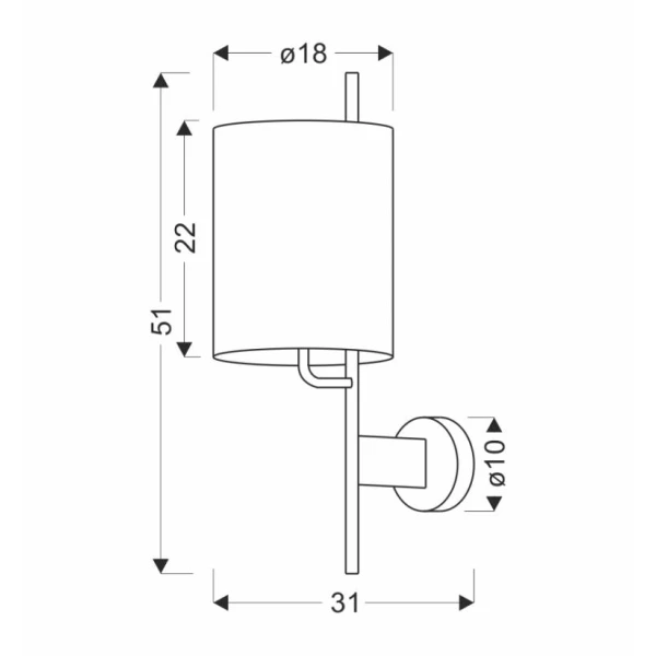 Бра Candellux ZETA E27 чорний 21-25388 - Фото 2