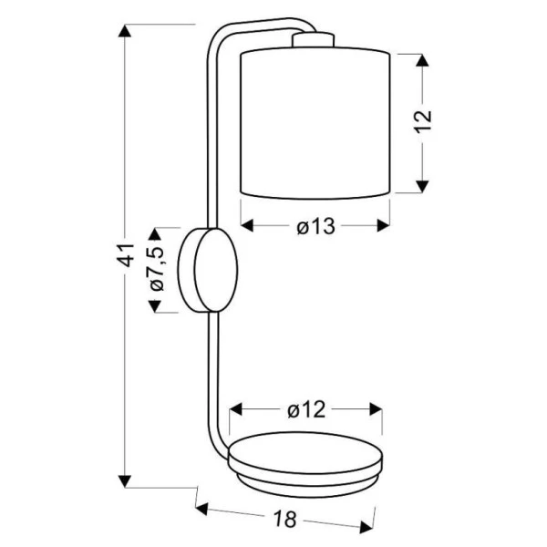 Бра Candellux ALPINE E14 коричневий, чорний 21-76694 - Фото 4