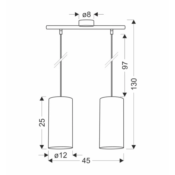 Підвісний світильник Candellux BALLO E27 чорний 32-19738 - Фото 3