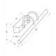 Бра Candellux LINEA 5 Вт 6200-6500K (регулюється) хром 20-40763