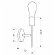 Бра Candellux CRESPILO E27 чорний, золотий 21-01252