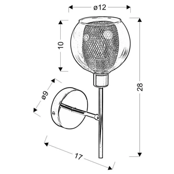 Бра Candellux OZZO E14 хром 21-72184 - Фото 4