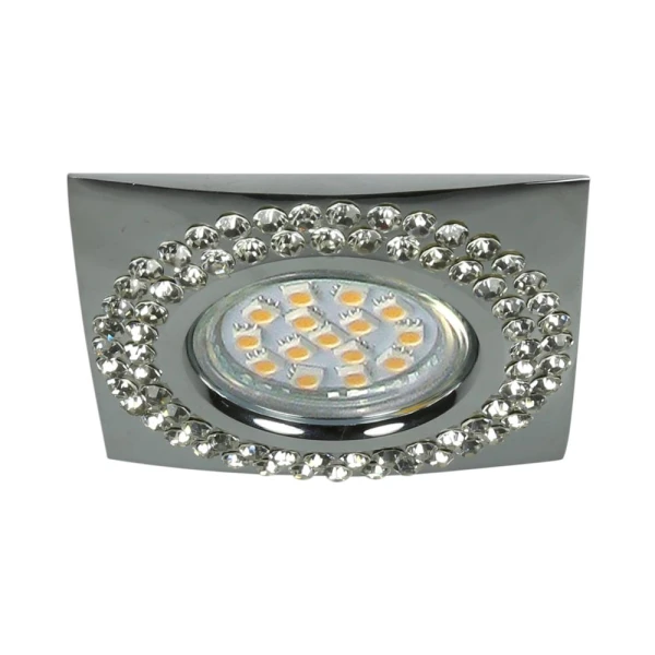 Точковий світильник врізний Candellux SOC-04 GU10 хром, 2250915 - Фото 1