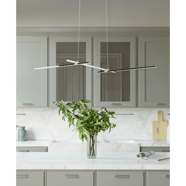 Люстра підвісна Candellux APETI 23 Вт 4000К хром A0021-330 - Фото 1