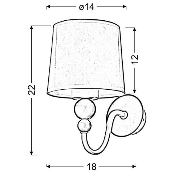 Бра Candellux BEBE E27 білий, рожевий 21-39163 - Фото 2