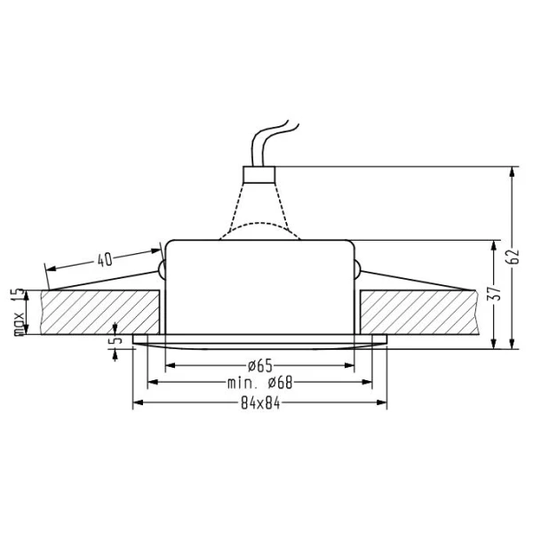 Точковий світильник врізний Candellux SH-13 MR16 нікелевий 2258935 - Фото 3