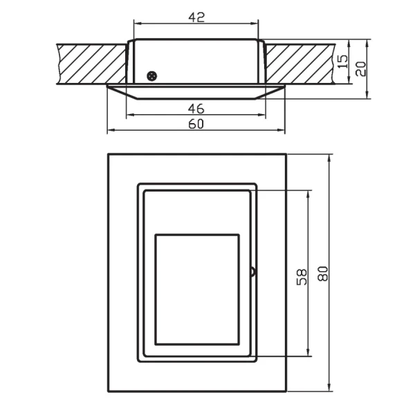 Точковий світильник врізний Candellux MS-06 G4 нікелевий 2208237 - Фото 2