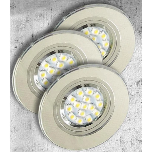 Точковий світильник врізний Candellux SS-15 GU10 нікелевий 99-48349 - Фото 1