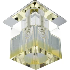 Candellux SK-19 G4 жовтий, хром 2279797. Точковий світильник