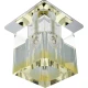 Точковий світильник врізний Candellux SK-19 G4 жовтий, хром 2279797