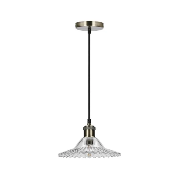 Підвісний світильник Candellux GENEVA E27 нікелевий 50101273 - Фото 1