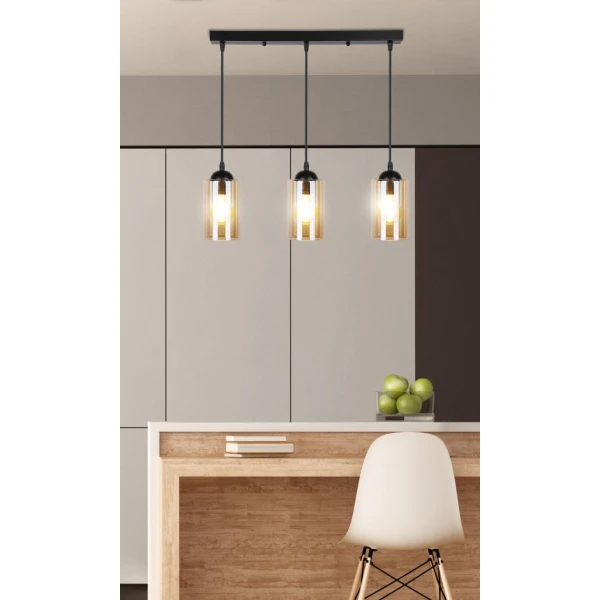 Підвісний світильник Candellux BISTRO E27 чорний 33-00545 - Фото 3