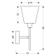 Бра Candellux VOX E14 хром 21-70616