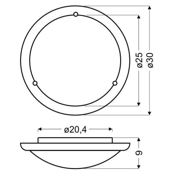 Світильник стельовий Candellux 1030 E27 коричневий 13-32266 - Фото 4
