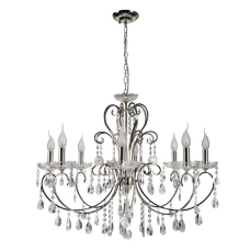 Candellux AURORA E14 хром 38-97579. Люстра свічка