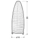 Настільна лампа Candellux PAPIRUS E14 коричневий 41-88294