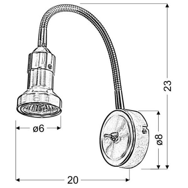 Бра Candellux ARKON GU10 нікелевий 91-60037 - Фото 3