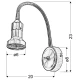 Бра Candellux ARKON GU10 нікелевий 91-60037