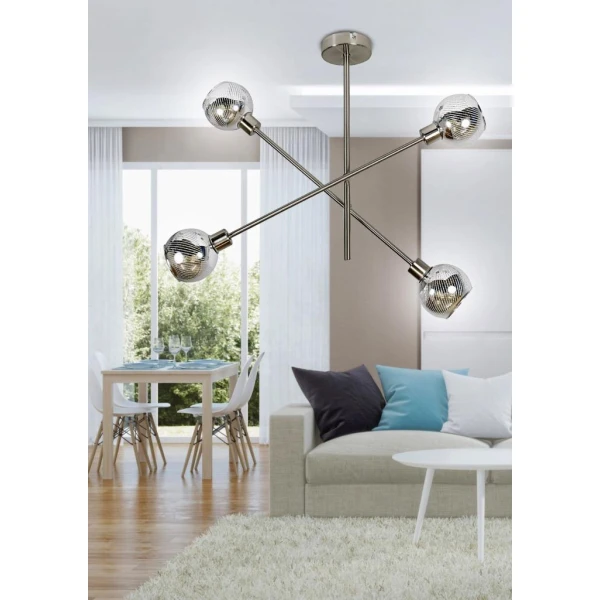 Люстра пристельова Candellux MIGO E14 нікелевий 34-72436 - Фото 2