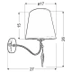 Бра Candellux ANSA E27 хром, 21-40497