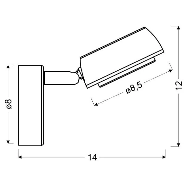 Бра Candellux MILD 6 Вт 3000К сірий, хром 91-66534 - Фото 3