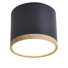Candellux TUBA 9 Вт 4000К чорний, коричневий 2275949. Точковий світильник