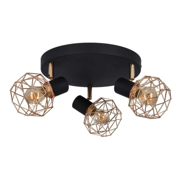 Люстра пристельова Candellux ACROBAT Е14 чорний, мідний 98-22233 - Фото 2