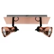 Світильник спот Candellux ANGUS GU10 чорний, мідний 92-39095