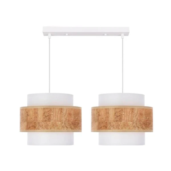 Підвісний світильник Candellux CORK Е27 білий 32-18120