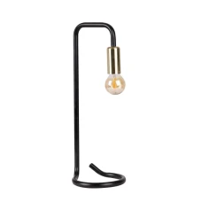 Candellux HERA E14 золотий, чорний 41-80073. Настільна лампа декоративна