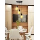 Підвісний світильник Candellux BISTRO E27 чорний 33-00576