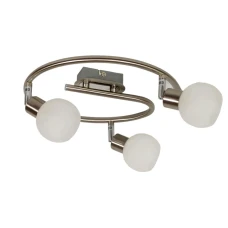 Candellux ALABASTER G9 нікелевий 98-07032. Пристельова люстра