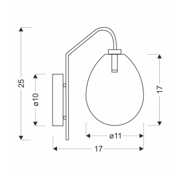 Бра Candellux LUKKA G9 хром 50401225 - Фото 3