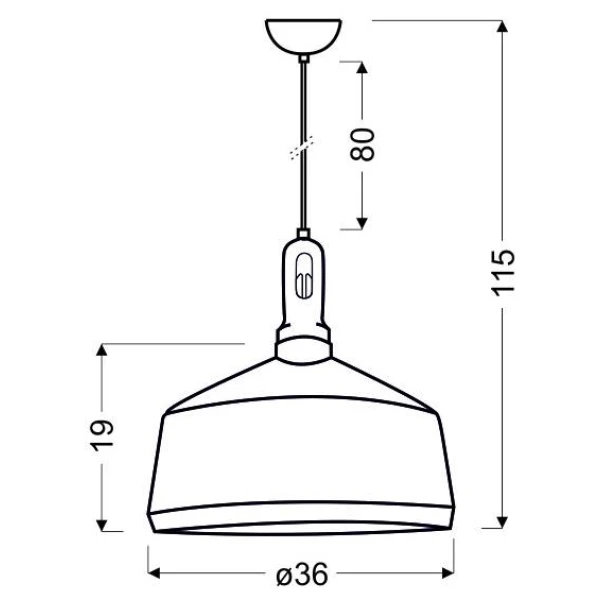Підвісний світильник Candellux ROBINSON E27 білий, бежевий 31-37688 - Фото 2