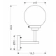 Бра Candellux LENS E14 чорний, латунний 21-01283