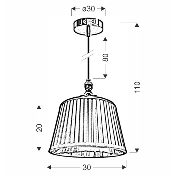 Підвісний світильник Candellux AMORE E27 мідний 31-39378 - Фото 3