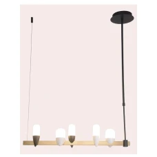 Candellux SAKAI 10,8 Вт 3000К чорний, золотий 50233078. Світильник підвісний