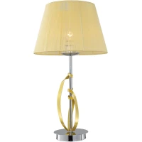 Candellux DIVA E27 золотий, хром 41-55071. Настільна лампа декоративна
