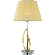 Candellux DIVA E27 золотий, хром 41-55071. Настільна лампа декоративна