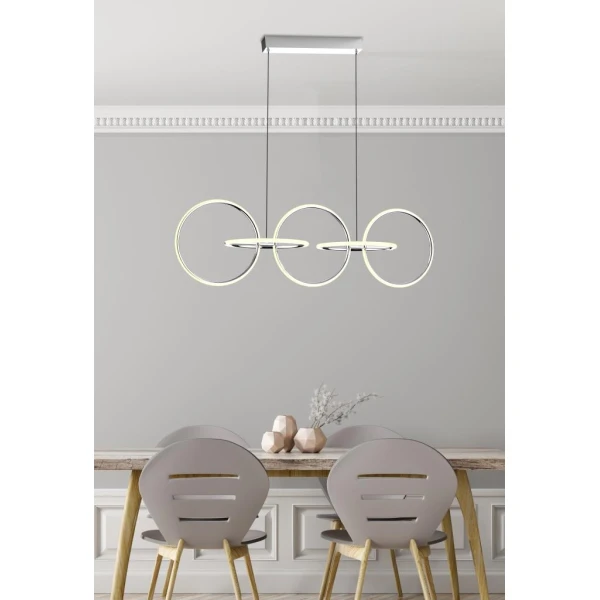 Люстра підвісна Candellux KOS 4000К хром A0022-350 - Фото 2