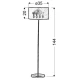 Торшер Candellux DECOR E27 хром 51-81158