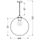Підвісний світильник Candellux EDISON E27 чорний 31-28259