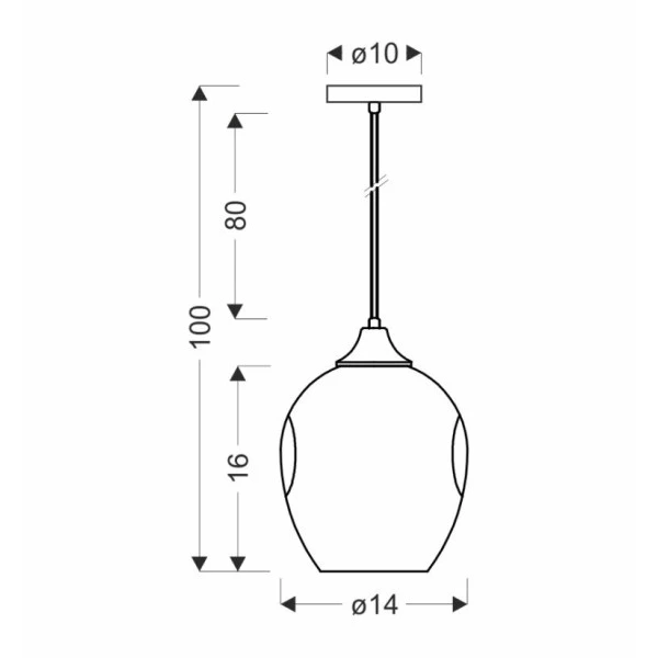 Підвісний світильник Candellux ASPA E27 чорний 31-00583 - Фото 8
