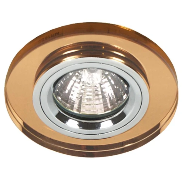 Точковий світильник врізний Candellux SS-15 MR16 коричневий 2231641 - Фото 1