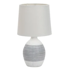 Candellux AMBON E14 білий, сірий 41-78575. Настільна лампа декоративна