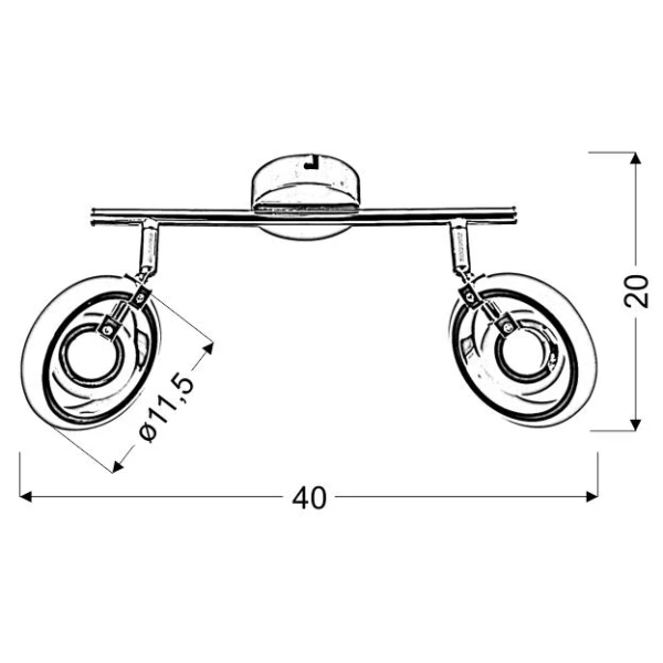 Світильник спот Candellux CELT 12 Вт 3000К хром 92-62017 - Фото 3