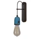 Бра Candellux VIDER E27 чорний, синій 21-10520