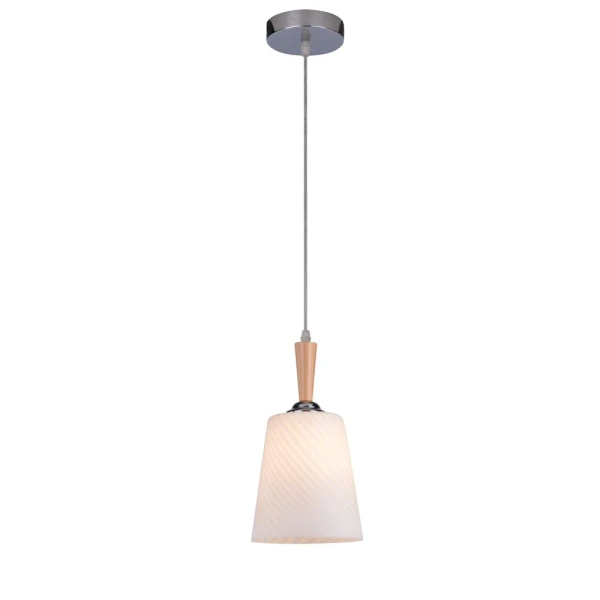 Підвісний світильник Candellux GOYA E27 хром, бежевий 31-43566 - Фото 1