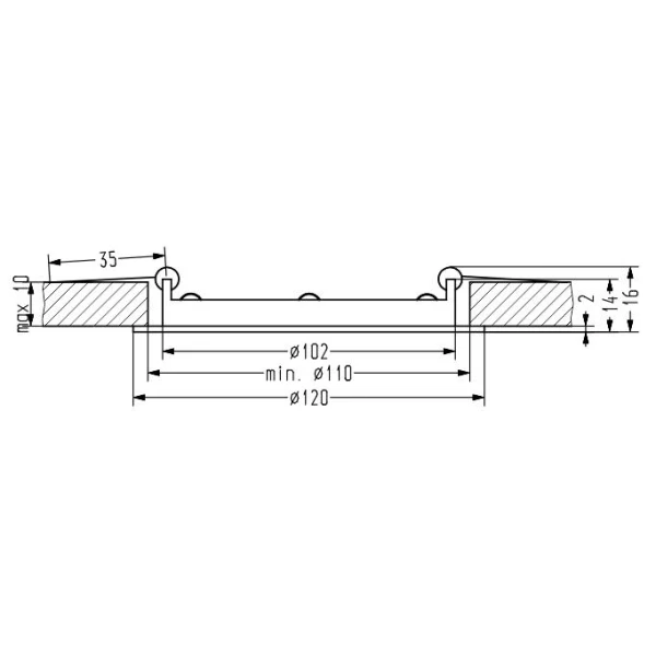 Точковий світильник врізний Candellux SP-01 6500К білий 2245584 - Фото 3